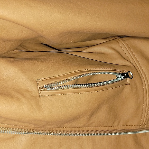 NWT | Vine & Valley Cognac Moto Jacket | Small | READ Description - Picture 7 of 11